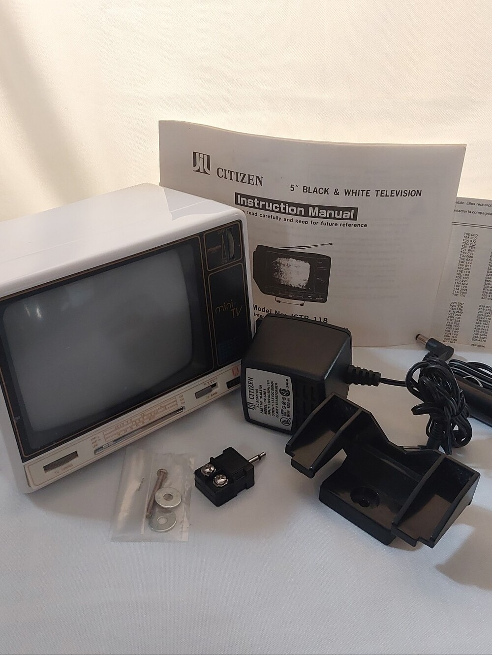 Vintage Black & White Television